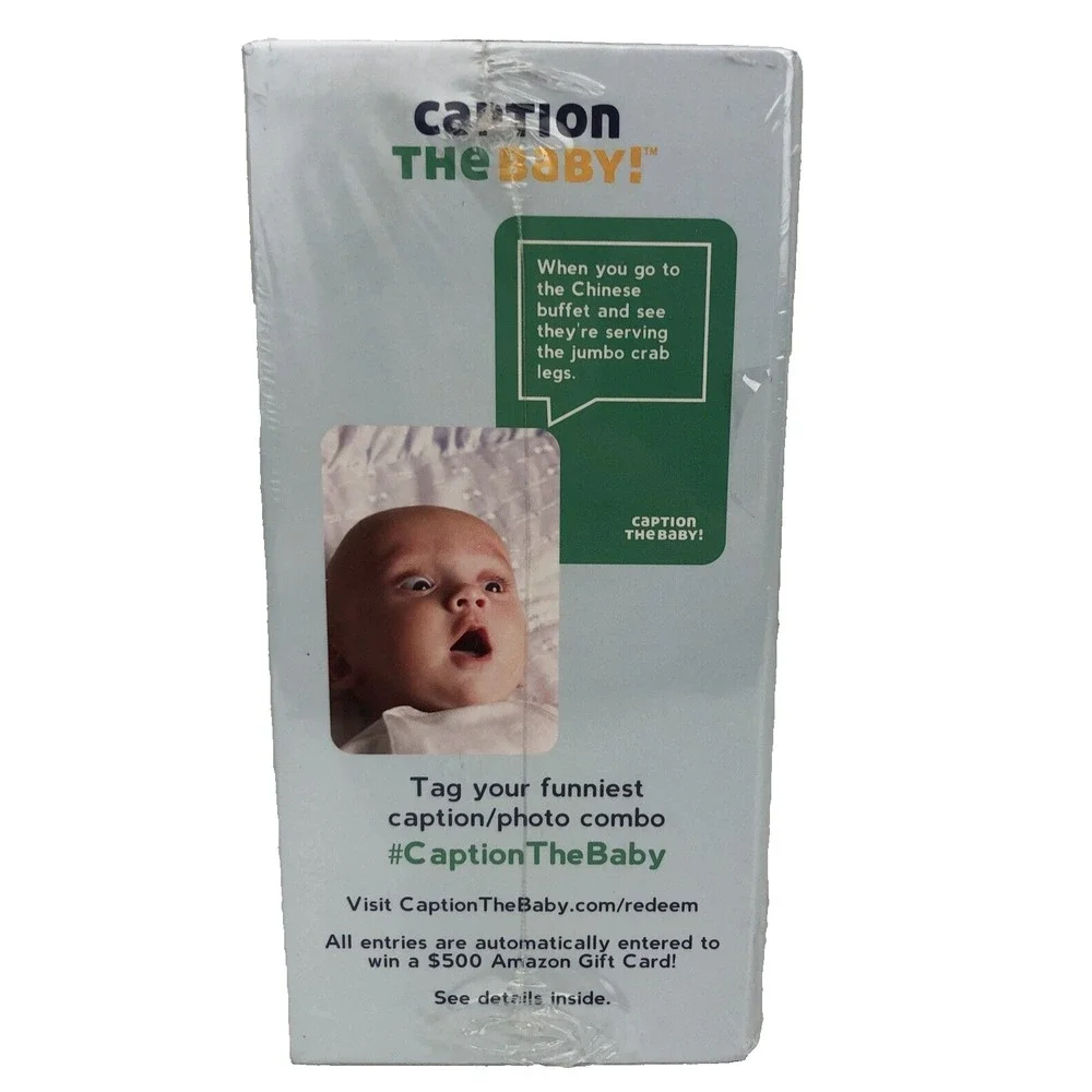 Caption The Baby Card Game Baby Shower Gender‎ Reveal Family Party Game New